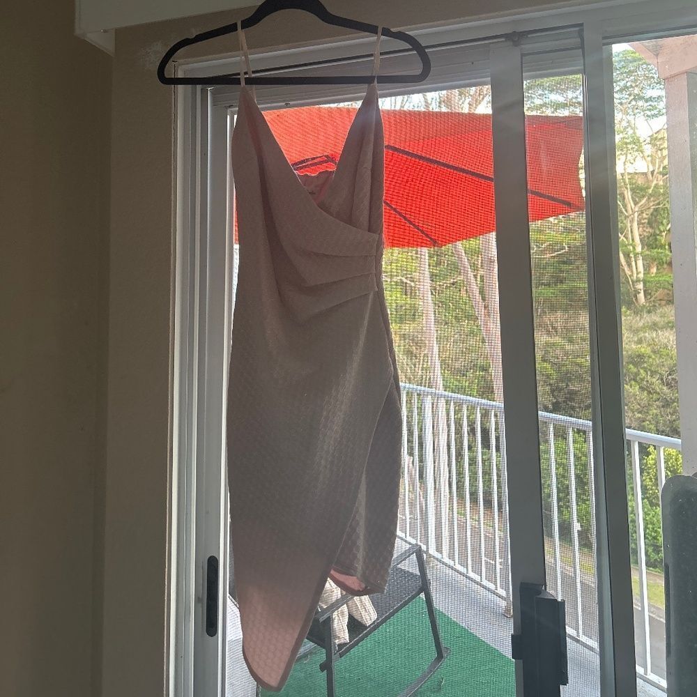 Stretchy blush colored dress